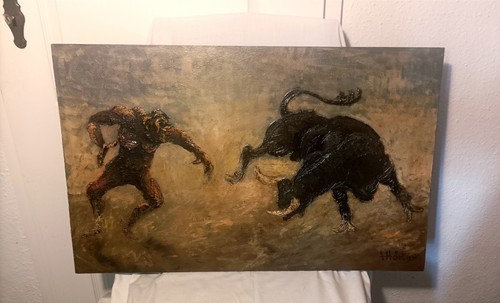 Großes ölgemälde signiert - Ölgemälde,,