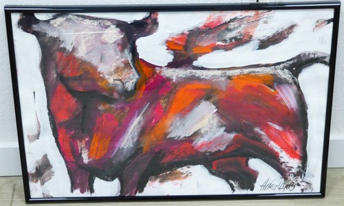 Roter stier expressionismus - stier",