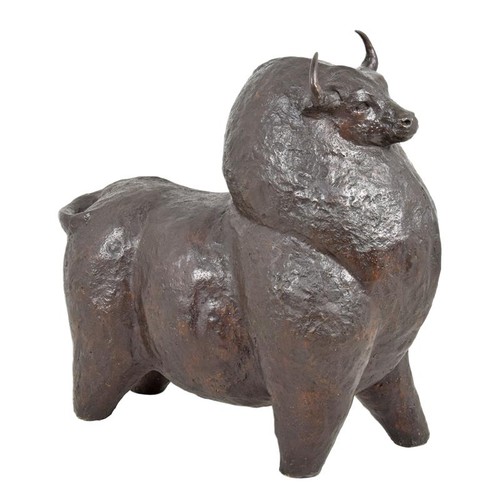 Moderne bronzefigur stier 64 - stier,,