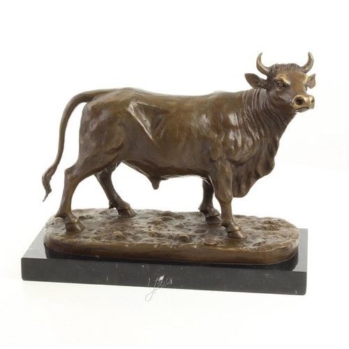 Bronzefigur stier länge 9 - bronzefigur, stier,
